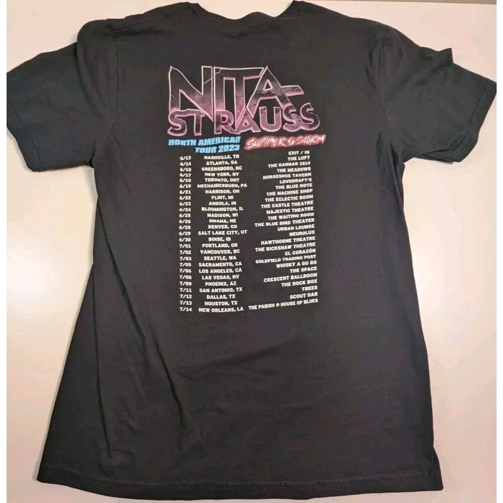 Nita Strauss Summer Storm 2023 Tour Unisex Shirt Size Medium